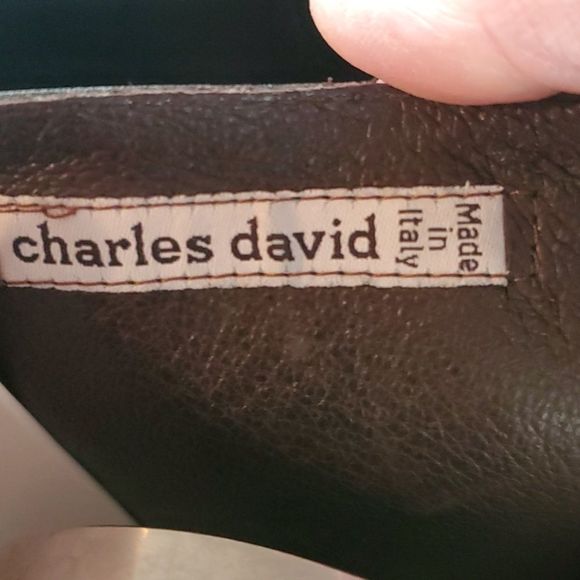 Charles David "Rumble" Equestrian Knee High Black Leather Riding Boot Size 10 - Picture 8 of 15